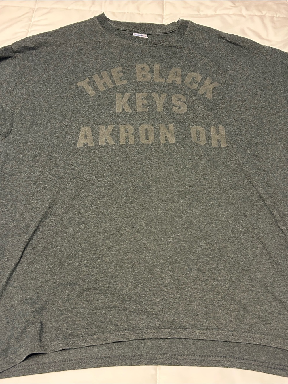 Gildan Heather Gray The Black Keys Akron OH Short Sleeve Tee